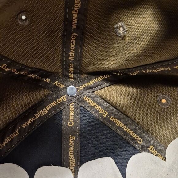 DSC Dallas Safari Club Faux Leather Brim Velcroback Hat - New - Picture 10 of 11